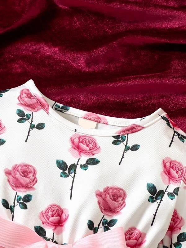 Baby Pink Flower Dress