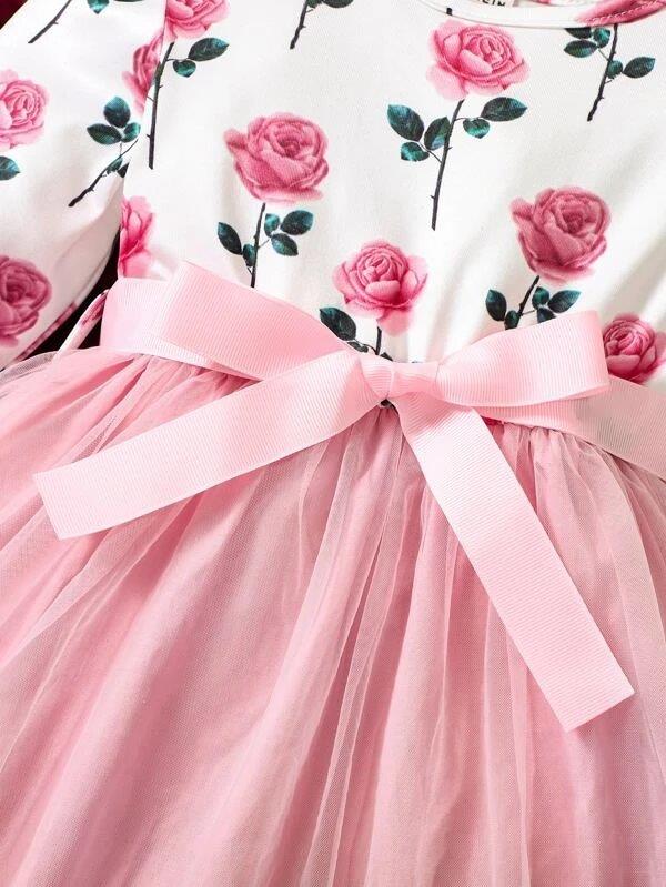 Baby Pink Flower Dress