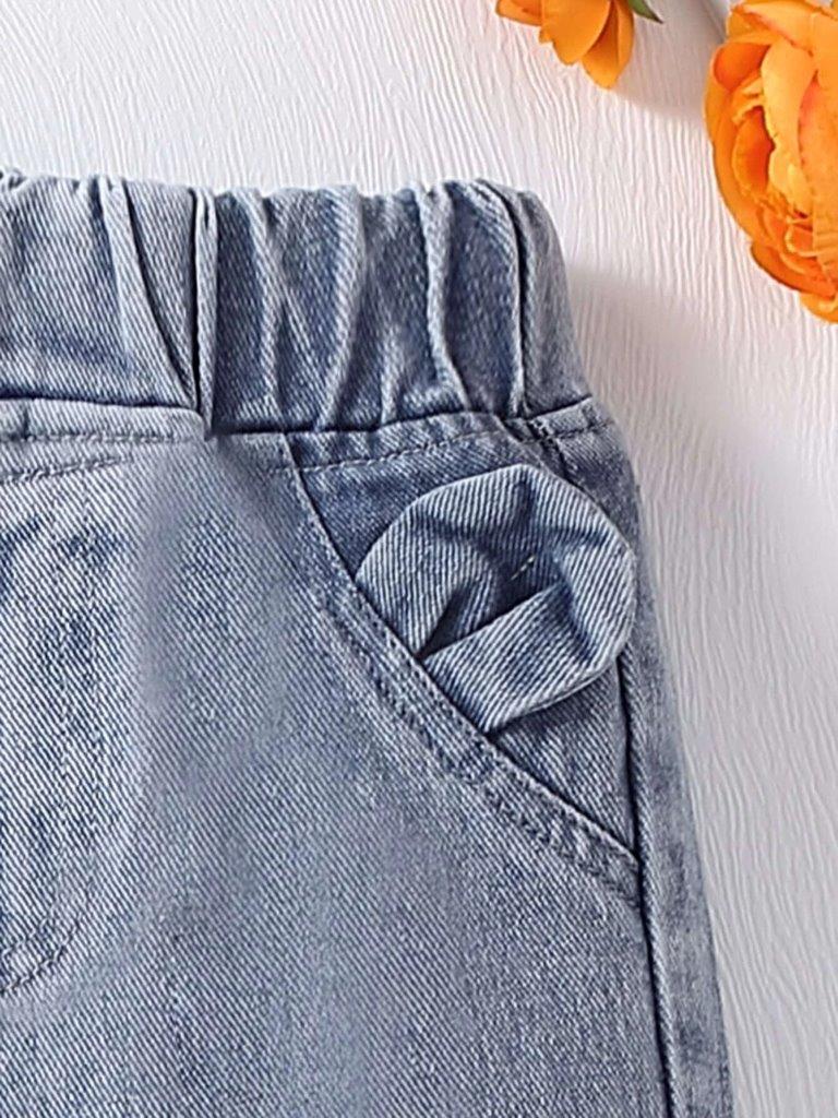 Baby Cartoon Embroidery Jeans