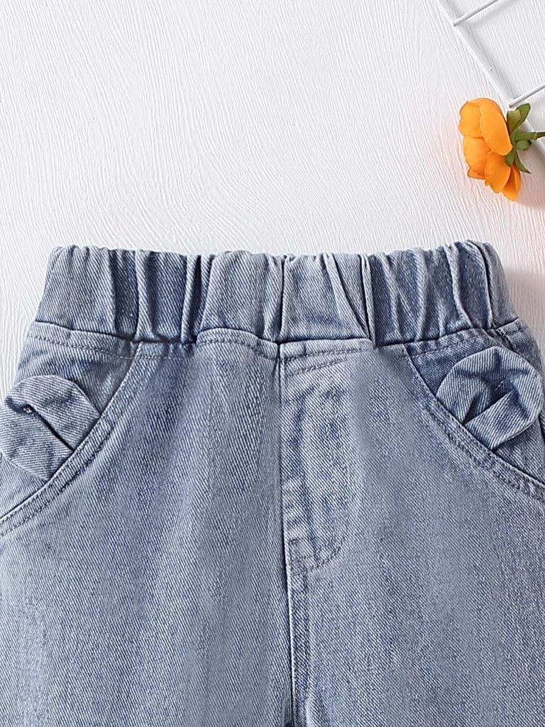 Baby Cartoon Embroidery Jeans