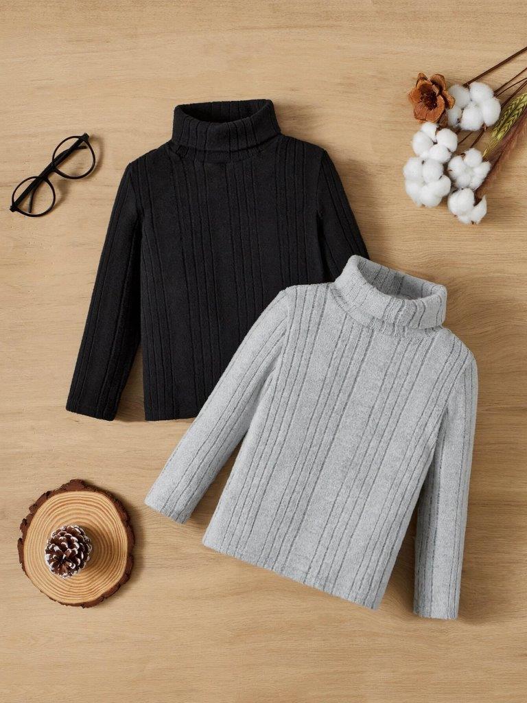 Toddler Boys 2 Pack Turtle Neck Set