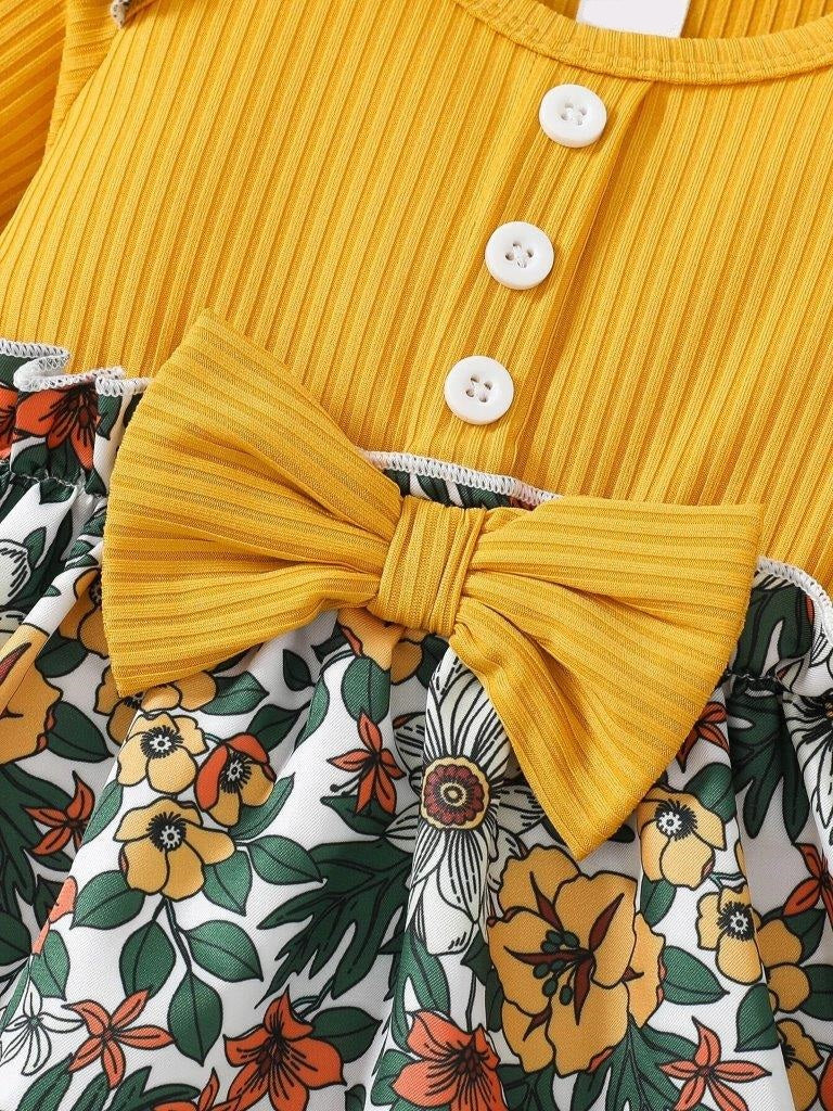 Baby Floral Print Dress Set