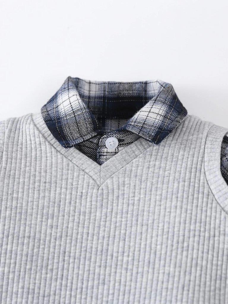 Baby 3 Piece Check Shirt Set