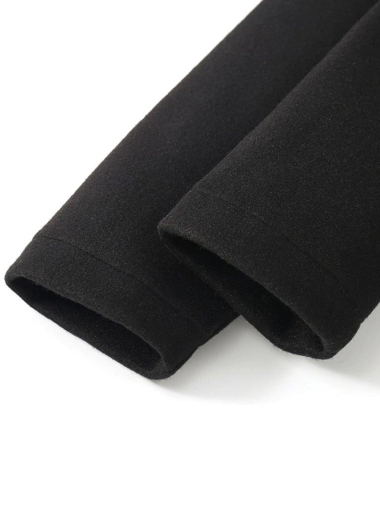 Toddler Unisex Black Hooded Coat