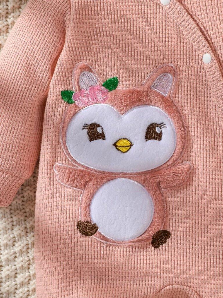 Baby Cartoon Jumpsuit With Headband