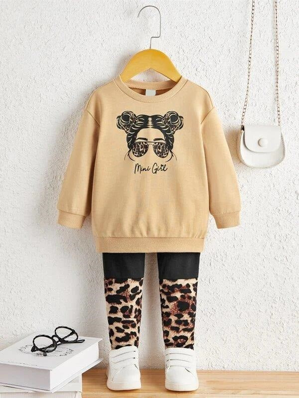 Baby Mini Girl Pullover And Pants Set