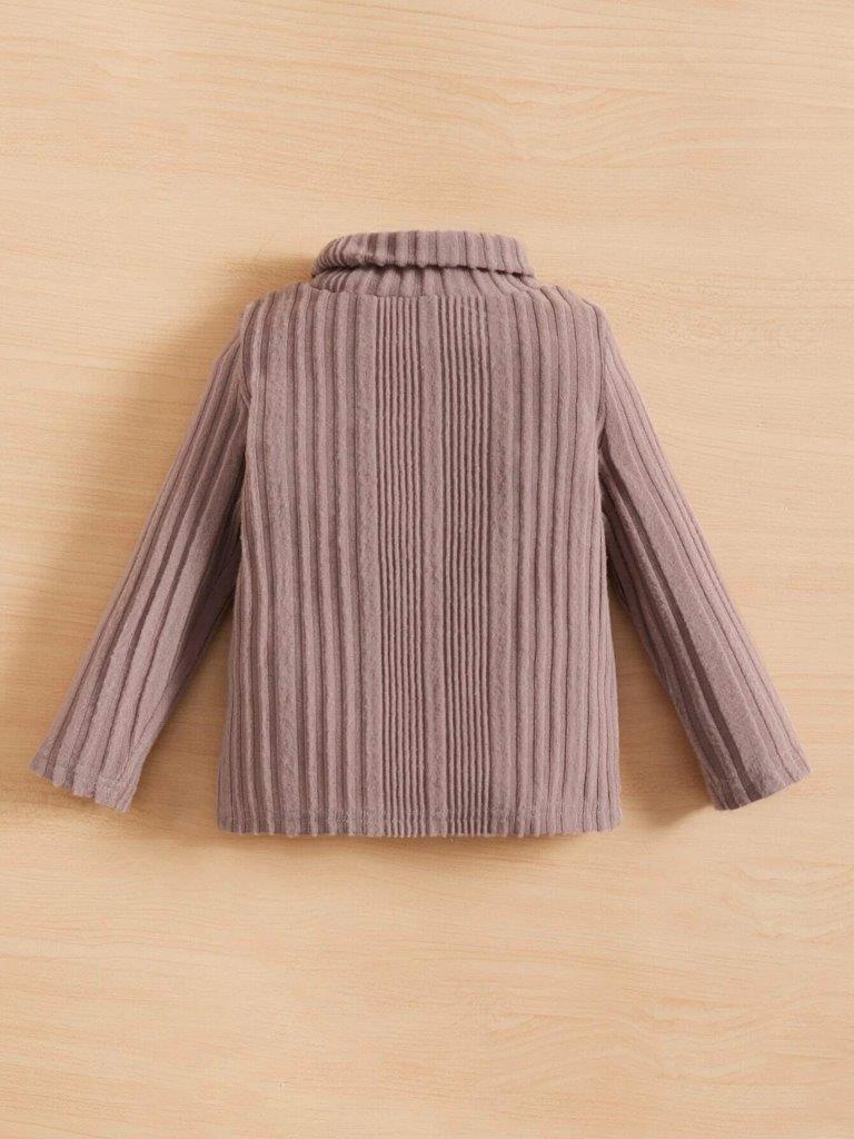 Baby Turtle Neck Top Dusty Purple