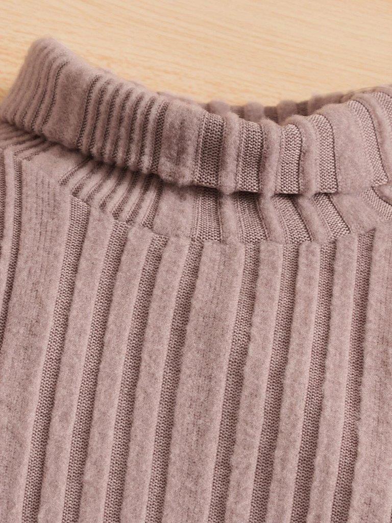 Baby Turtle Neck Top Dusty Purple