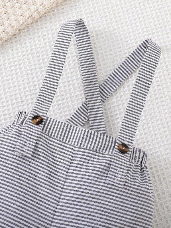 Baby Bow Tie Formal Stripe Outfit