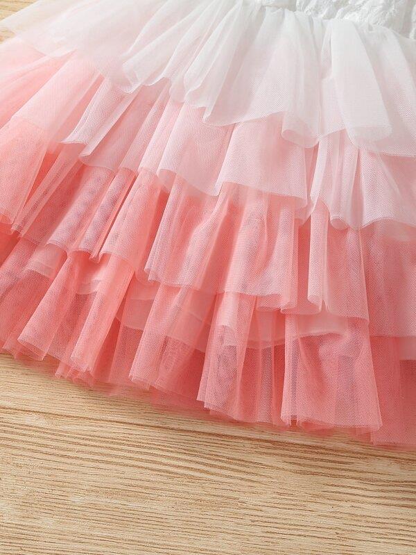Toddler Girls Lace Layer Dress