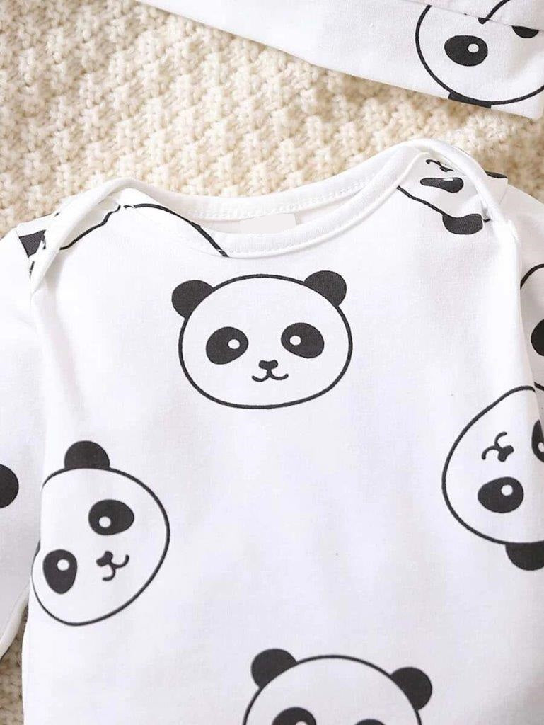 Baby Panda Bodysuit 3 Piece Set