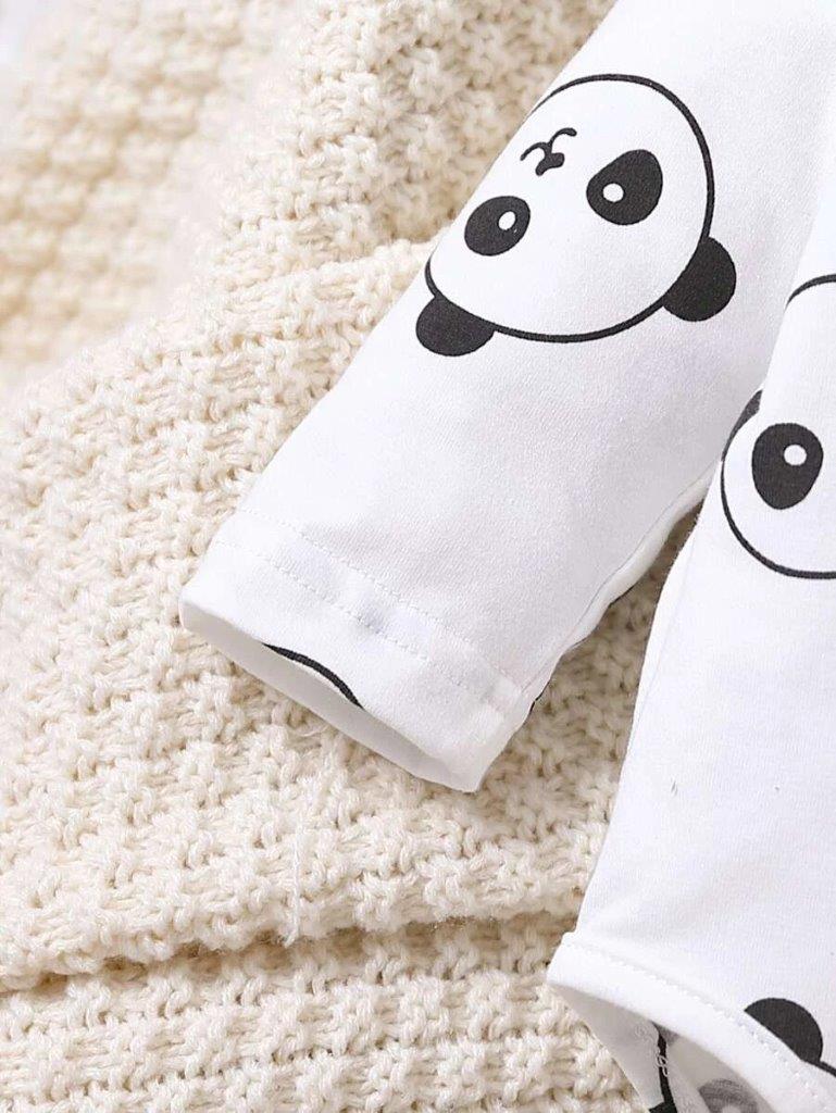 Baby Panda Bodysuit 3 Piece Set