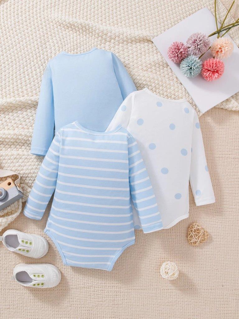 Baby 3 Piece Bodysuit Set