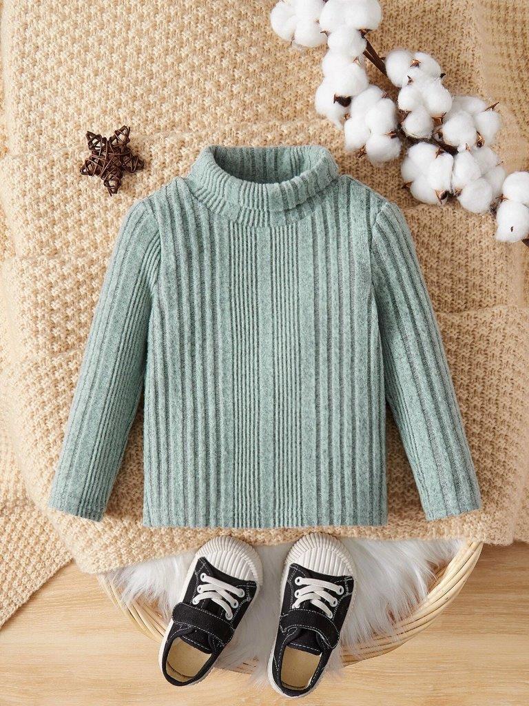 Baby Turtle Neck Top Mint Green