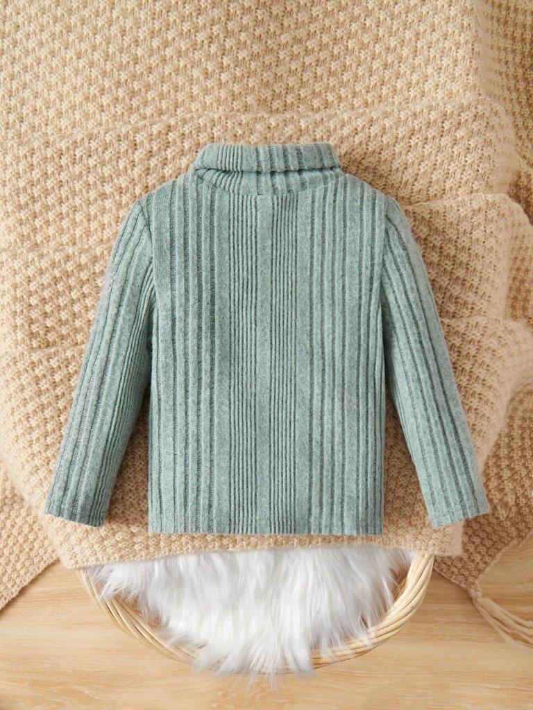 Baby Turtle Neck Top Mint Green