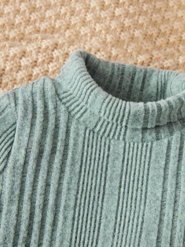 Baby Turtle Neck Top Mint Green