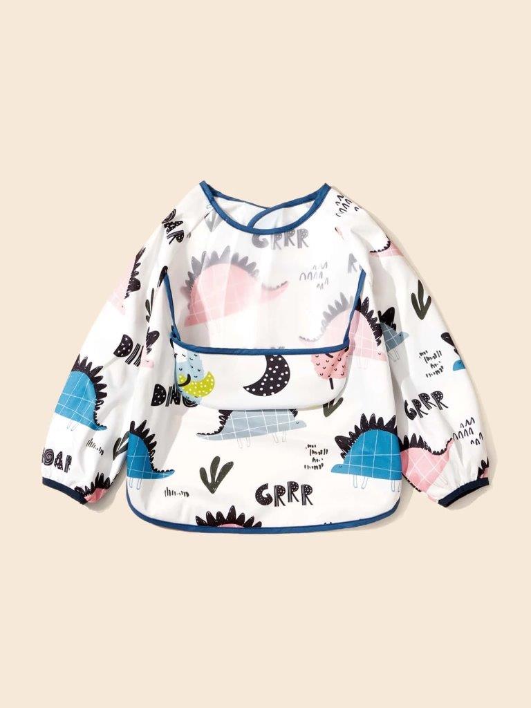 Baby Dinosaur Print Bib