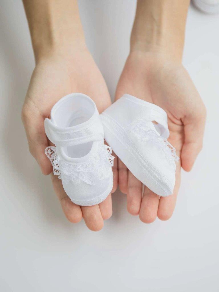 Baby Newborn White Shoes style 3