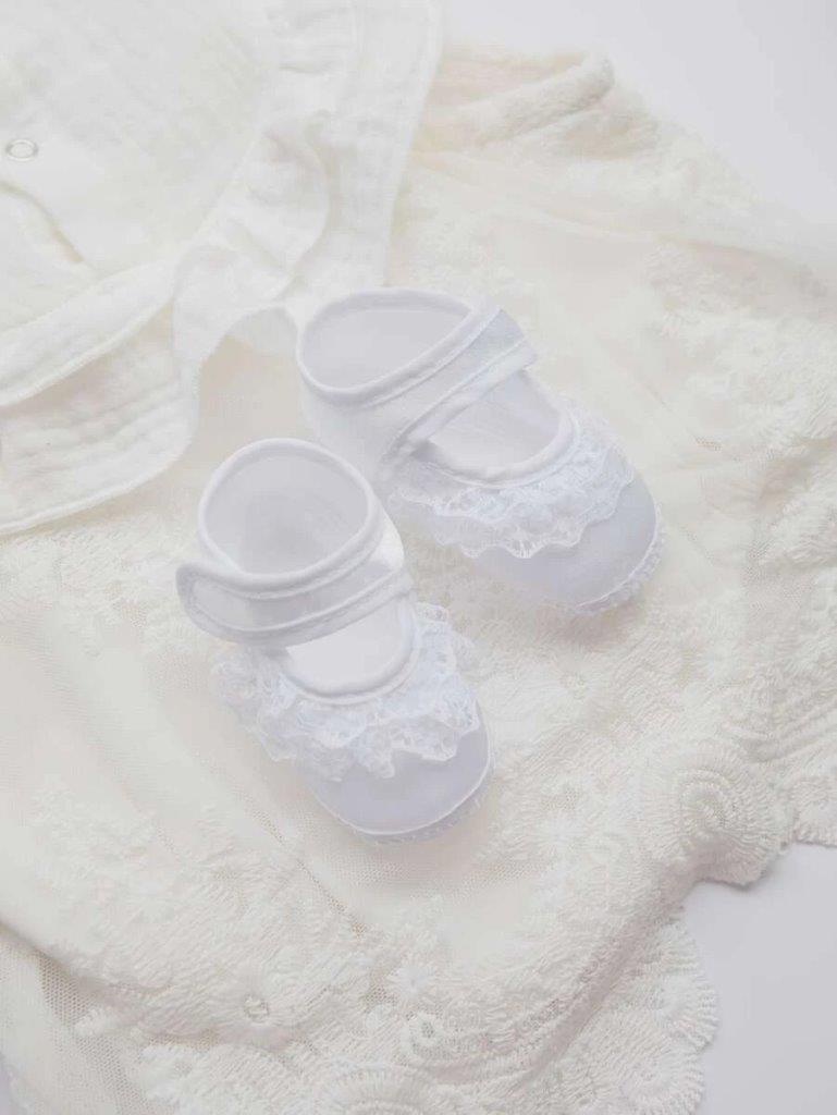 Baby Newborn White Shoes style 3