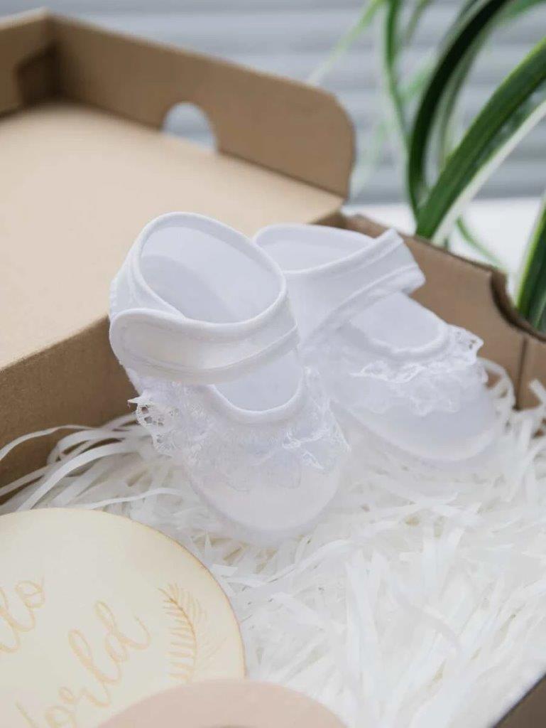 Baby Newborn White Shoes style 3