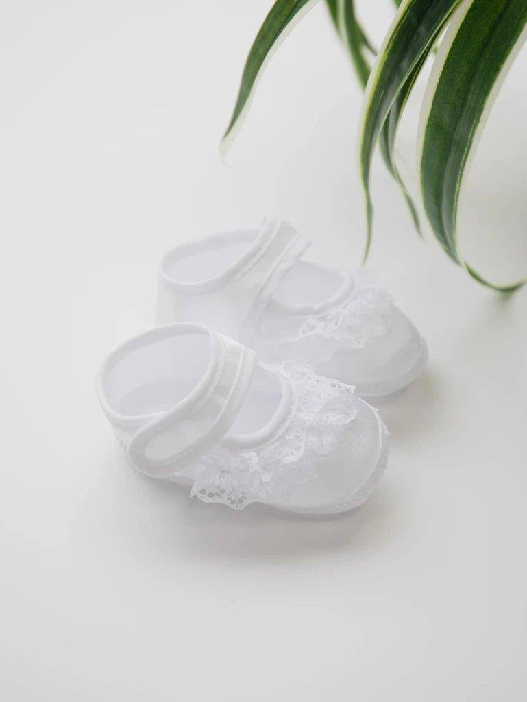 Baby Newborn White Shoes style 3