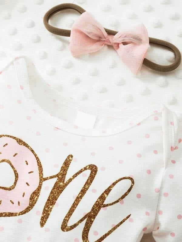 Baby One Year old birthday Short Sleeve Tulle Dress