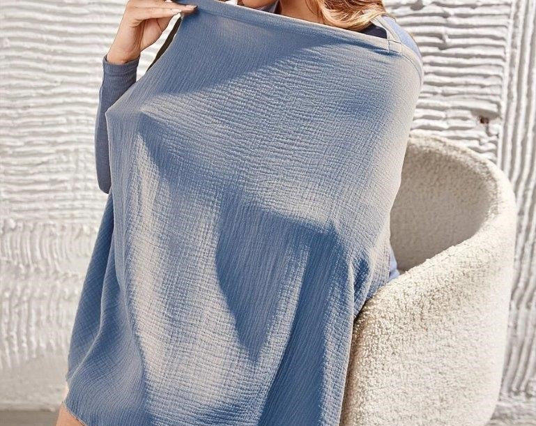 Baby Royal Blue Nursing Cover