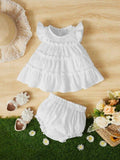 Baby Ruffle Tank Top Dress Set