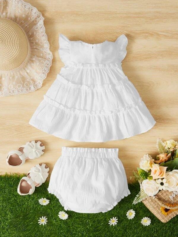 Baby Ruffle Tank Top Dress Set