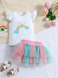 Baby Rainbow Tutu Set