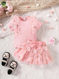 Baby Ruffle Trim 2 Piece Set