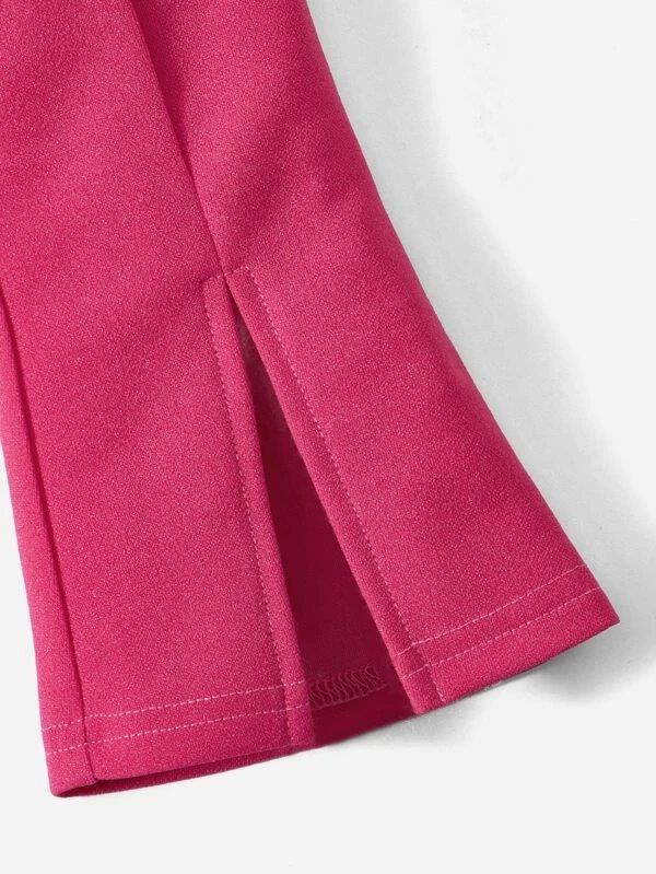 Baby Tank Top And Flare Pants Set Pink