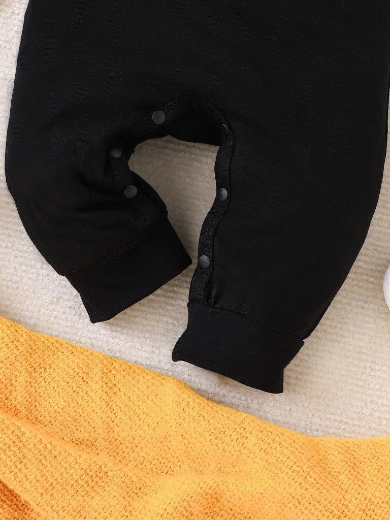 Baby Pattern Front Button Jumpsuit