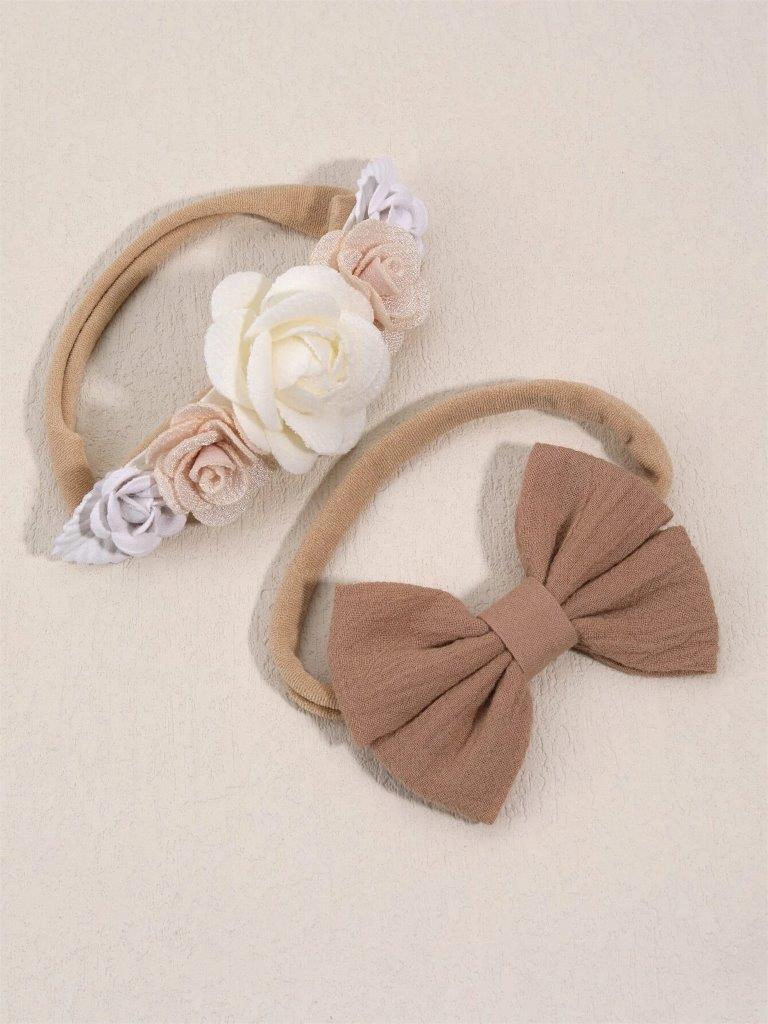 Baby 2 Piece Flower Headband Set 4