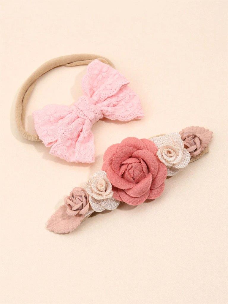 Baby 2 Piece Flower Headband Set 5