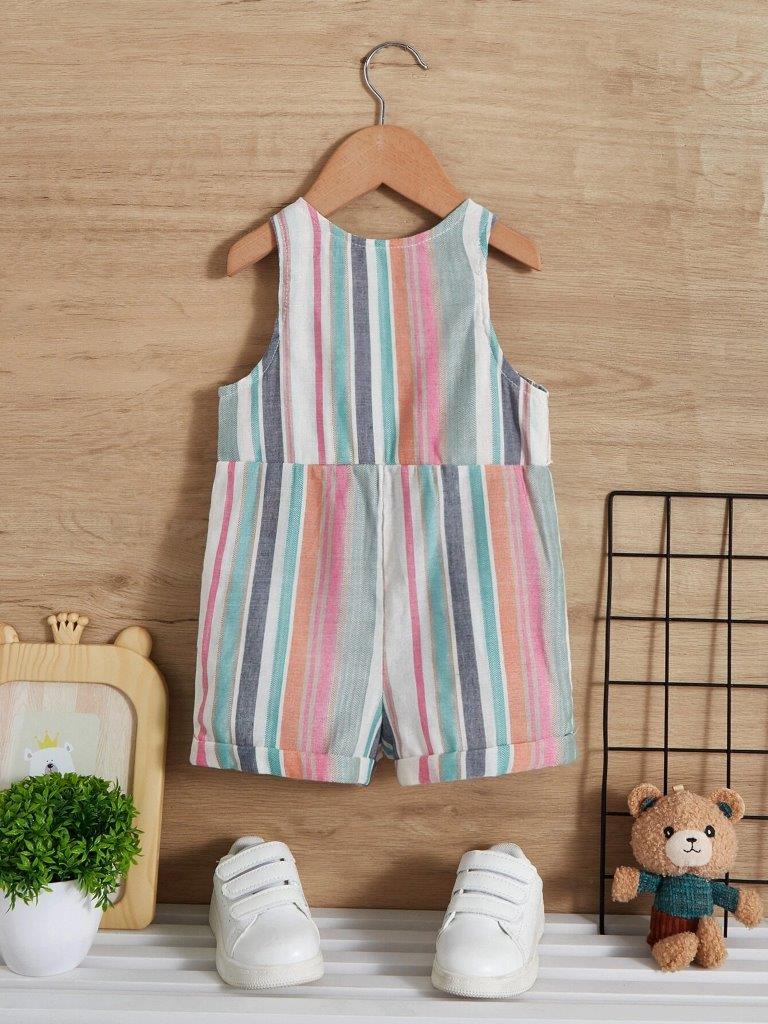 Baby Slant Pocket Romper Without Tee