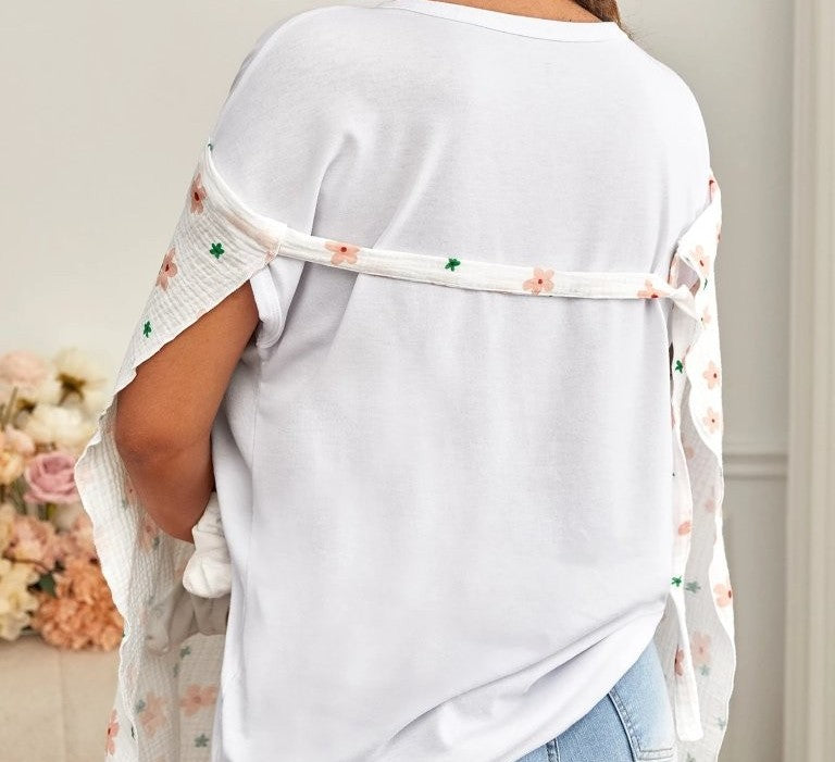 Baby Flower Print Nursing Cover