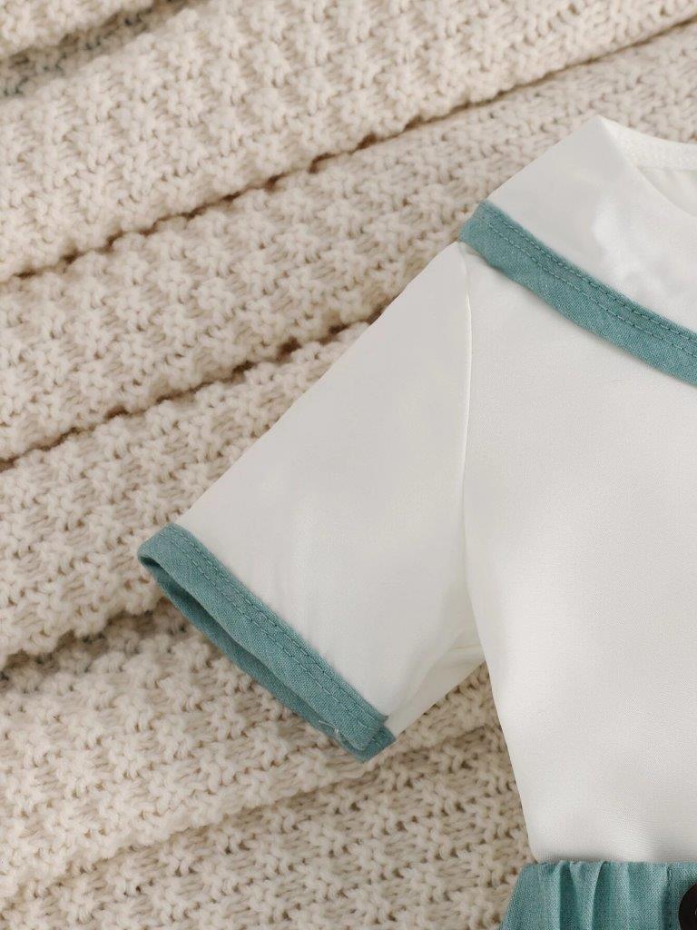 Baby Button Shirt and Shorts Set