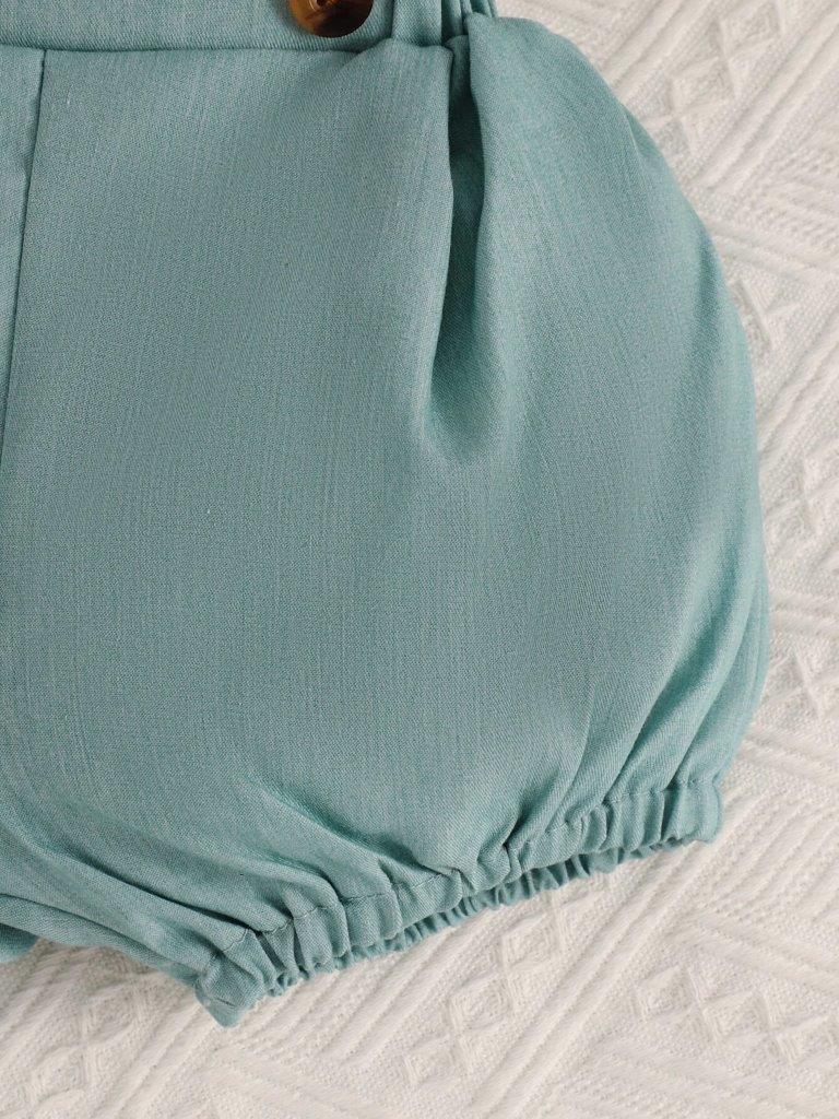 Baby Button Shirt and Shorts Set