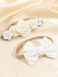 Baby 2 Piece Flower Headband Set 3