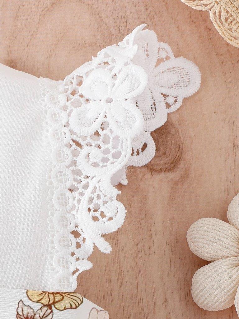Baby Floral Lace Bodysuit Dress