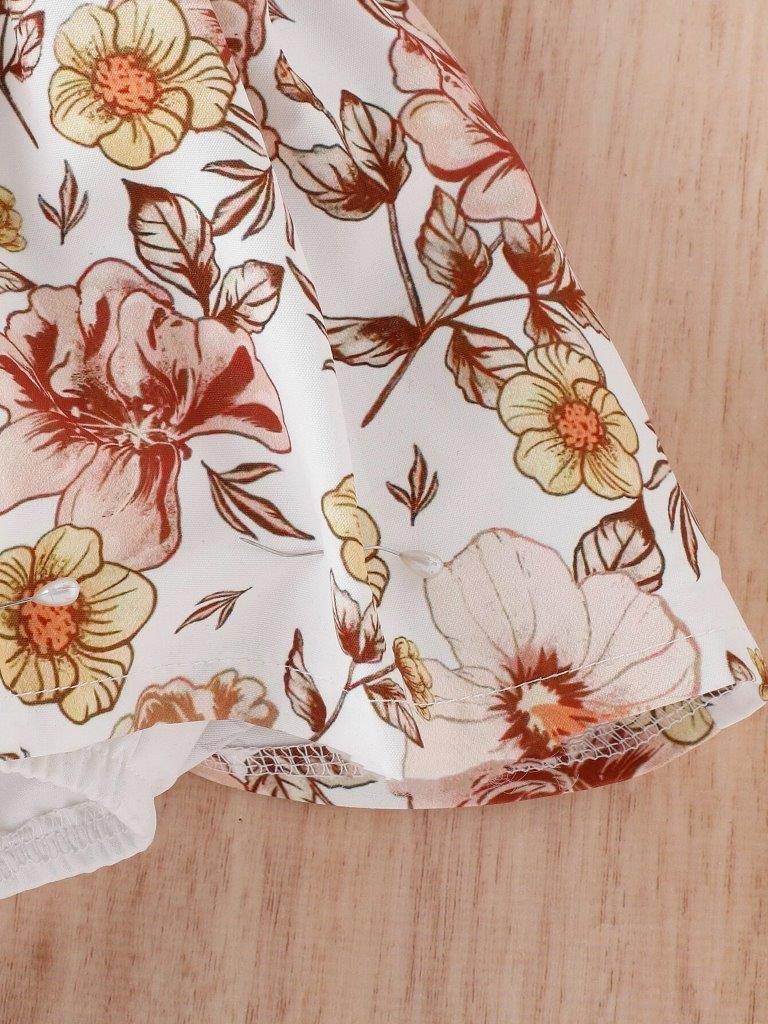 Baby Floral Lace Bodysuit Dress