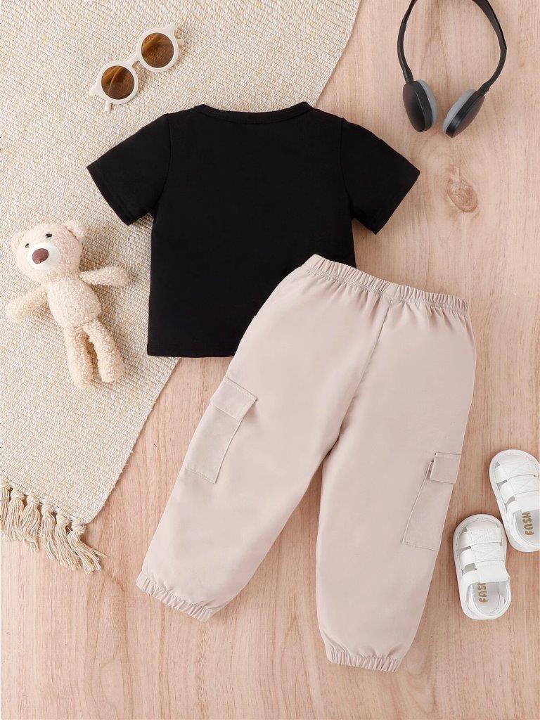 Baby Teddy Tee And Pants Set
