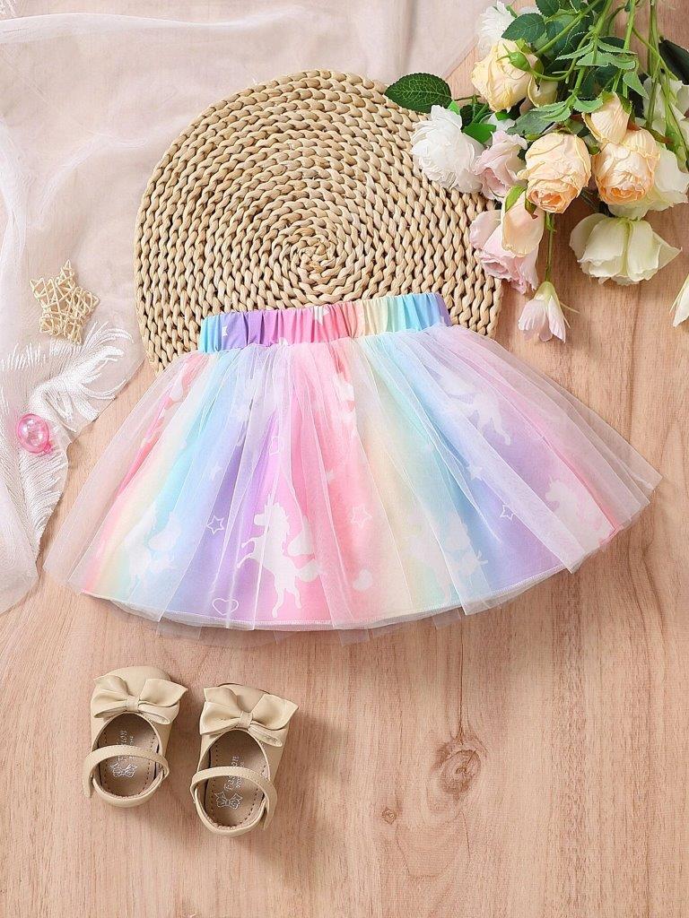 Baby Unicorn Mesh Skirt