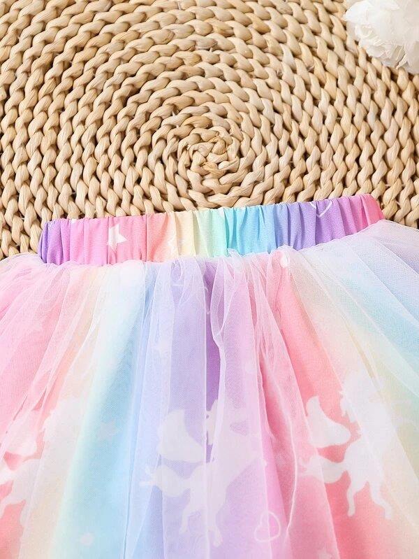 Baby Unicorn Mesh Skirt
