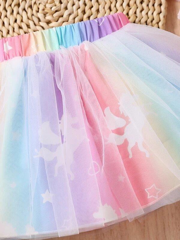 Baby Unicorn Mesh Skirt