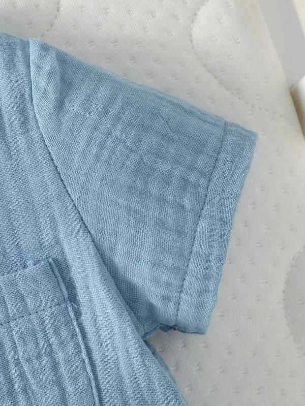 Baby Cotton Pocket Tee And Shorts Set
