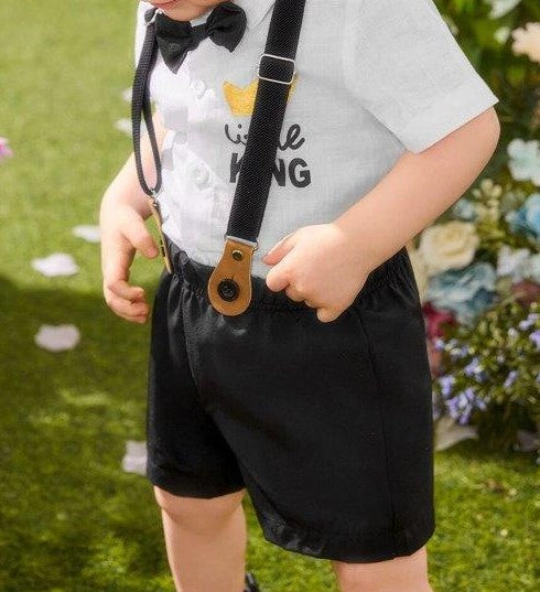 Baby 3 Piece Suspender Bow Tie Set