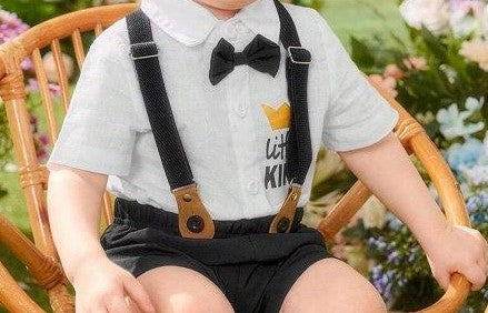 Baby 3 Piece Suspender Bow Tie Set