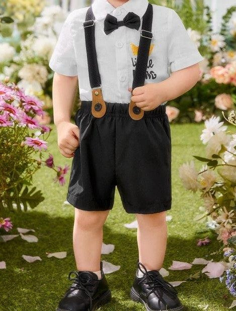 Baby 3 Piece Suspender Bow Tie Set